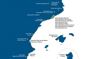 Destinacions del programa d'intercanvi DRAC